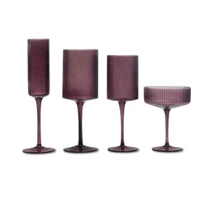 Rent The Tribeca Plum Glassware Collection From Different Look